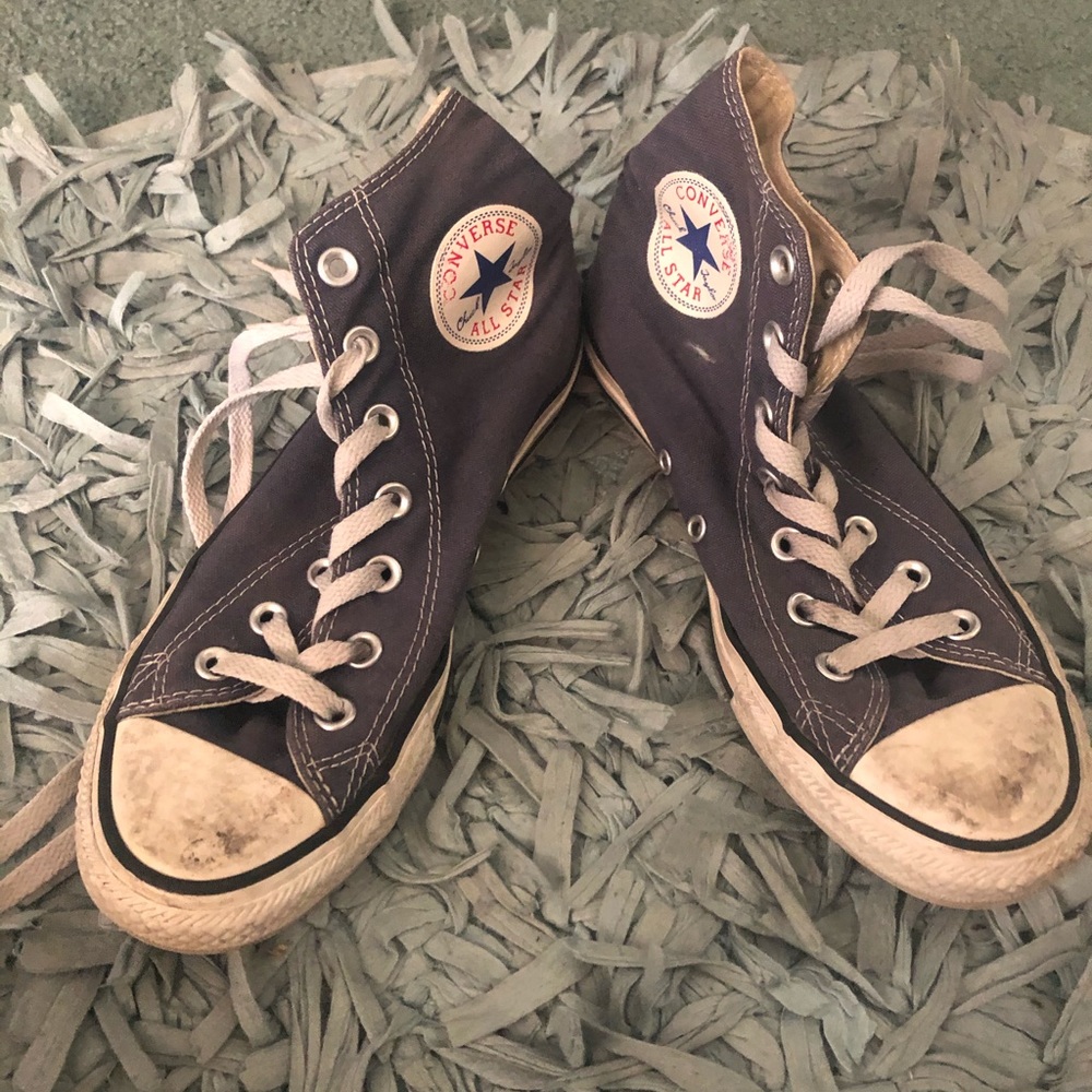 Blue High Top Converse Women’s 7.5